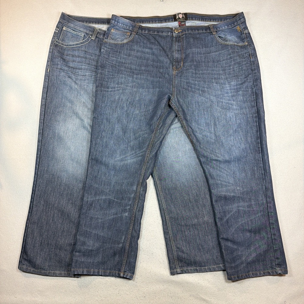 Lions Crest English Laundry Men Straight Leg Jeans Dark Wash 50X32  Lot of 2